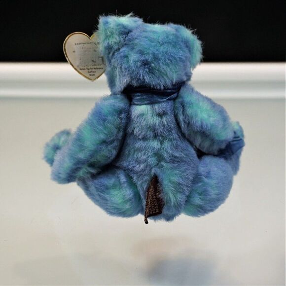 1993 TY Beanie Babies Azure Bear I am Blue Without You Vintage Retired w Tags - Picture 2 of 5